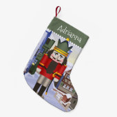 Notenkraker, Beiers Duits Groen gepersonaliseerd Kleine Kerstsok (Voorkant (Hangend))