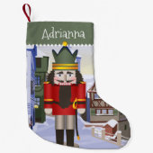 Notenkraker, Beiers Duits Groen gepersonaliseerd Kleine Kerstsok (Voorkant)