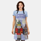 Notenkraker, Beierse Duitse gepersonaliseerde blau Schort (Gedragen)