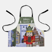 Notenkraker, Beierse Duitse gepersonaliseerde groe Schort (Voorkant)