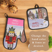 Notenkraker, Beierse Duitse stad gepersonaliseerd Ovenwant & Pannenlap Set