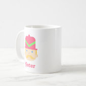 Notenkraker Blond Roze Hoed Koffiemok (Voorkant links)