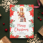 Notenkraker Botanische Vrolijke Kerstmis Feestdagenkaart