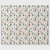 Notenkraker Cadeaus & kerstgroen Cadeaupapier (Vlak)