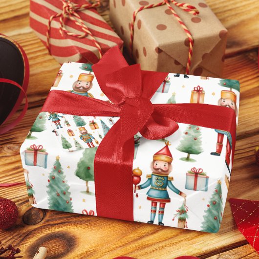 Notenkraker Cadeaus & kerstgroen Cadeaupapier