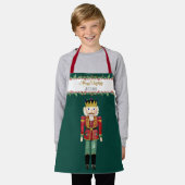 Notenkraker Candy Cane Merry Christmas Holly Een N Schort (Gedragen)