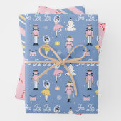 Notenkraker Candycane Ballet Kerstmis Inpakpapier Vel (In situ)