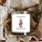 Notenkraker Christmas Candle Label | 