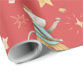 Notenkraker Christmas Dusty Red Cadeaupapier (Rol Hoek)