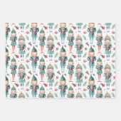 Notenkraker Christmas Greenery & Plaid Inpakpapier Vel (Voorkant 2)
