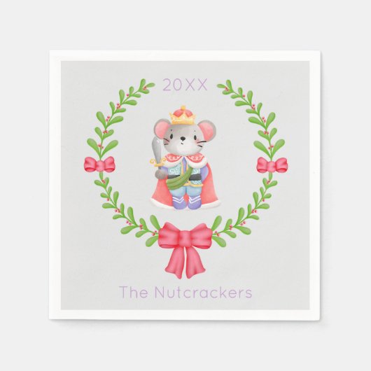 Notenkraker Christmas Mouse King Servet (Voorkant)