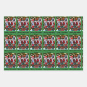 Notenkraker Christmas Naam 3 toevoegen Inpakpapier Vel (Voorkant 2)