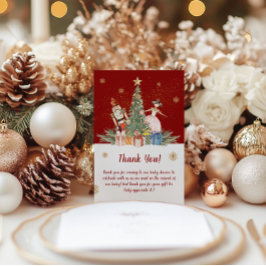 Notenkraker Christmas Party Baby shower Bedankkaart