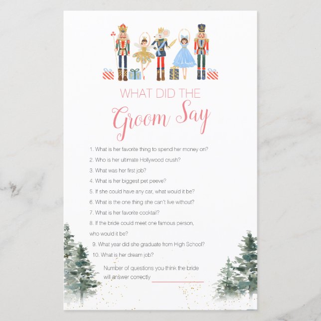 Notenkraker Christmas Vrijgezellenfeest Wat Groom  (Voorkant)