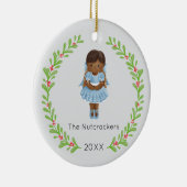 Notenkraker Clara Kerstfoto Keramisch Ornament (Rechts)