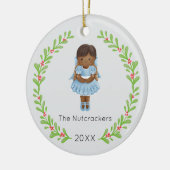 Notenkraker Clara Kerstfoto Keramisch Ornament (Links)