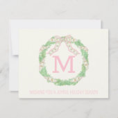 Notenkraker Corporate Coquette Kerstkrans Notitiekaartje (Voorkant)