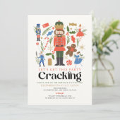 Notenkraker Cracking Kerstmis Kids Verjaardag Kaart (Staand voorkant)