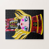 Notenkraker Dame met wimpers Legpuzzel (Horizontaal)