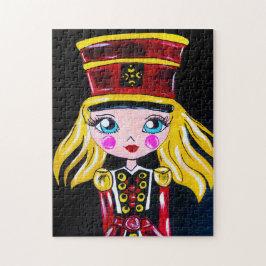 Notenkraker Dame met wimpers Legpuzzel