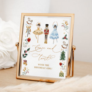 Notenkraker dans en twirl met de verjaardag meisje poster