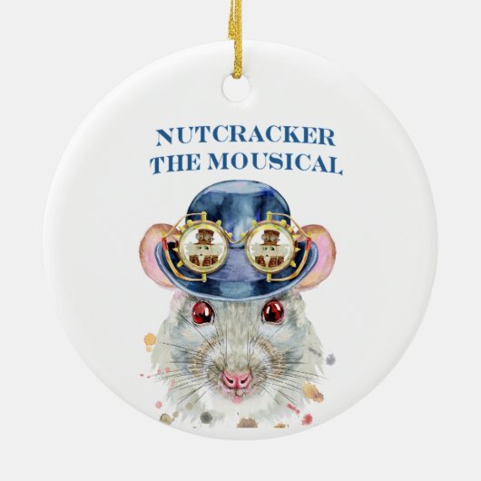 Notenkraker de Muis - Keramisch Ornament (Achterkant)