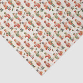 Notenkraker decoupage tissuepapier, Kerstmis Tissuepapier (Detail)