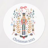 Notenkraker Design Kerst stickers Labels (Design 2)