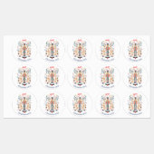 Notenkraker Design Kerst stickers Labels (Vel)