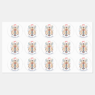 Notenkraker Design Kerst stickers Labels
