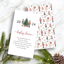 Notenkraker display douchewandkaart informatiekaartje