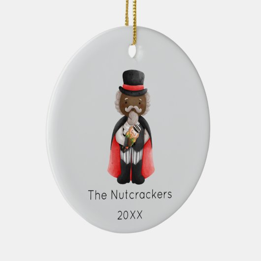 Notenkraker Drosselmeyer Kerstfoto Keramisch Ornament (Rechts)