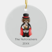 Notenkraker Drosselmeyer Kerstfoto Keramisch Ornament (Voorkant)