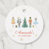 Notenkraker Eerste Kerstmis Bedankjes Labels (Voorkant)