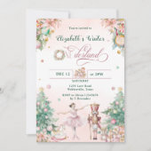 Notenkraker Eerste Meisje Kerstfeest Kaart (Voorkant)