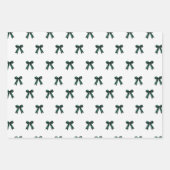 Notenkraker en bogen, gedempte kerst vibe inpakpapier vel (Voorkant 2)