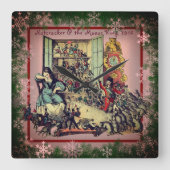 Notenkraker en de Mouse King  Vierkante Klok (Voorkant)