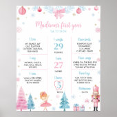 Notenkraker Fairy Eerste Verjaardag Milestone Post Poster (Voorkant)