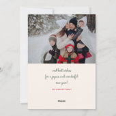 Notenkraker familie foto Kerstmis Feestdagenkaart (Achterkant)