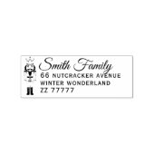 Notenkraker Familienaam Retour Adres Rubber Stamp Rubberstempel (Afrduk)
