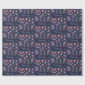 Notenkraker & feeën Blauw inpakpapier (Vlak)