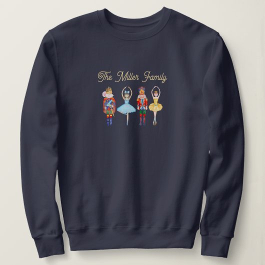 Notenkraker Feestelijke Custom Family Sweatshirt (Design voorkant)