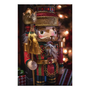 Notenkraker figuur kerst muur kunst print foto afdruk