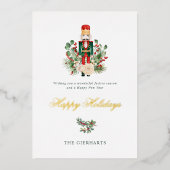 Notenkraker Foliage Familie Kerst Feestdagen Goud (Voorkant)