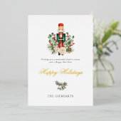 Notenkraker Foliage Familie Kerst Feestdagen Goud (Staand Voorkant)