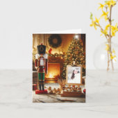 Notenkraker Foto Kerst Kaart (Gele Bloem)