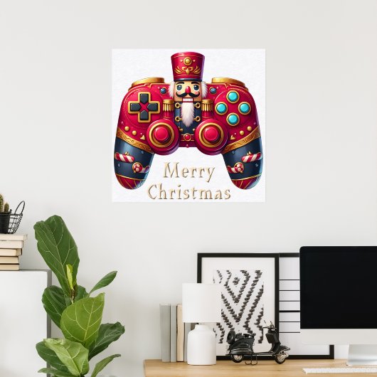 Notenkraker Game Controller Poster (Thuiskantoor)