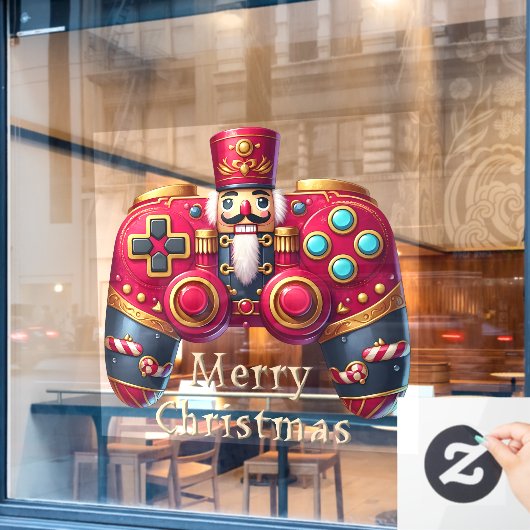 Notenkraker Game Controller Window Cling Raamsticker (Cafe Raam)
