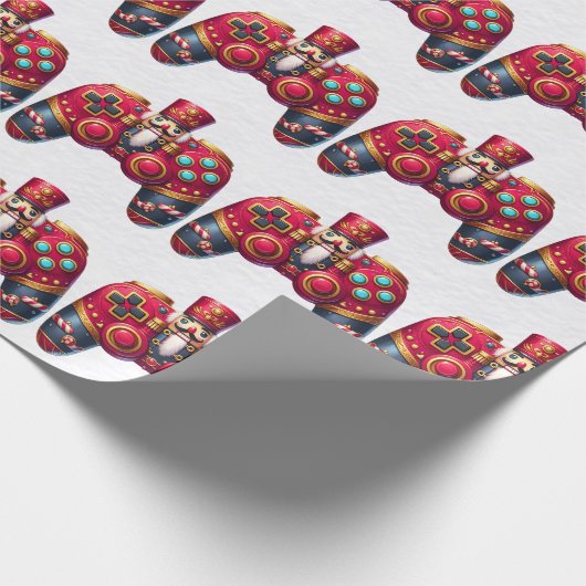 Notenkraker Game Controller Wrapping Paper Cadeaupapier (Hoek)