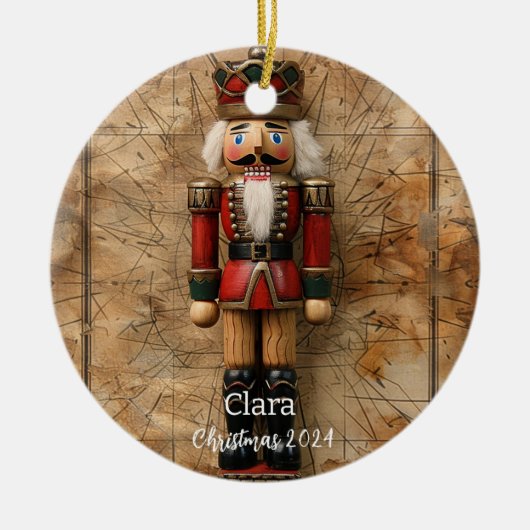 Notenkraker gepersonaliseerde kerst ornament (Voorkant)